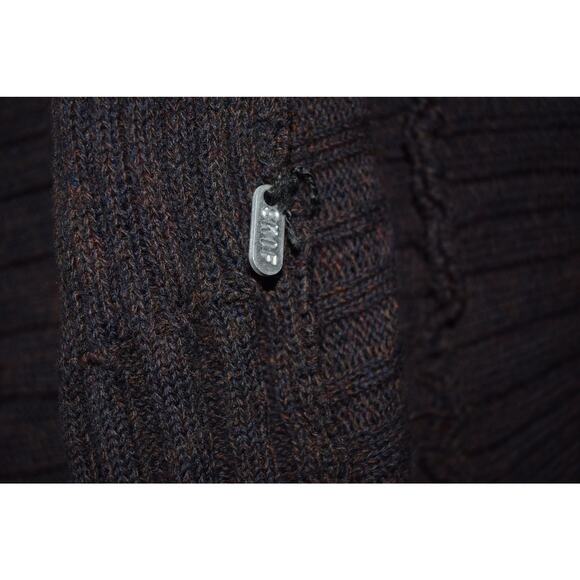 Skif International Black Ribbed Cropped Knit Cardigan with Scarf Detail - Picture 2 of 3